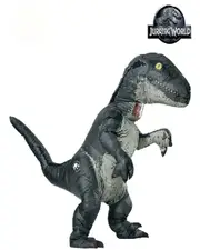 Jurassic World 2 Velociraptor Blue Inflatable Mens Costume