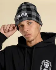 [Dexter] Dexter Men's Uncontrolled 2.0 Beanie Hat in Grey/Black One Size Grey/Black