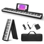 EP-10 Beginner Foldable Digital Piano 88 Key Full Size Semi Weighted Keyboard...