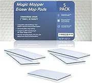 Eraser 4.5" x 10" x 1" Mop Floor Cleaning Utility Pads Durable Melamine Erasing Sponges Commercial Grade Floor Tile Grout Baseboard Walls Compare to Magic Eraser – Doodlebug Pad (5 Pack)