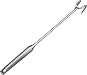 CONGARTENO Stainless Steel Food Flipper Hook Pigtail Meat Turner for BBQ Camping Heat Resistant Handle for Roasting Chicken Wings Hot Dogs Barbecue Accessory