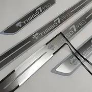 EVERETTE Fit for Chery Tiggo 7 Tiggo 7 Pro Car Accessories Door Sill Pedal Protector Scuff Plate Thresholds Sticker Styling Trim