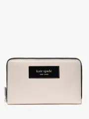 Label Medium Zip-Around Wallet
