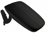 Console Lid Pull Over Armrest Cover Leather for Acura TLX 15-20 Beige Stitch