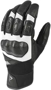 DIFI Rallye Air 2 perforated Motorcycle Gloves, black-white, Size 3XL for Men Black White