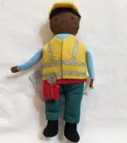 Target 2023 Wondershop Ornaments Felt Black Construction Worker w/Wrench Xmas