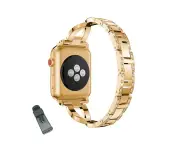 RITCHE X Shape Watch Band Stainless Steel Wristbands for Apple iWatch -Gold
