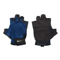 在飛比找momo購物網優惠-【NIKE 耐吉】男款健力基礎手套-一雙入 訓練 藍黑淺綠(
