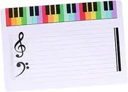 jojofuny Music Note Erasable Whiteboard Writable Staff Whiteboard for Music Practice and Teaching
