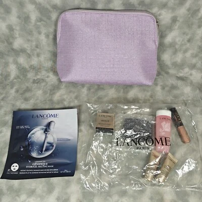 Lancome Paris Skincare Set with Lavender Pouch - Absolue & Genifique Kit