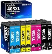 Ondula 405XL Printer Cartridges Compatible with Epson 405XL 405 XL Cartridges for Workforce Pro WF-4820 WF-3820 WF-4830 WF-3825 WF-4825 WF-7840 WF-7830 WF-7835 Printer (Pack of 8)