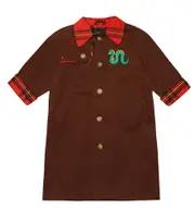 [Mini Rodini] Mini Rodini Embroidered motif cotton coat Y 10/11 brown