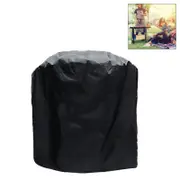 Waterproof Bbq Grill Cover - Anti-uv Dust-proof 210d Oxford Cloth - 58x77cm - Black