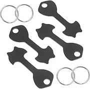 1Set Trolley Token Key Ring Shopping Cart Coin Keychains for Supermarket Carts Convenient Keychain Accessories Easy to Use Trolley Release