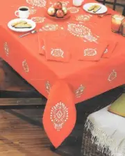Noel Tablecloth to Embroider - 60x90" oval