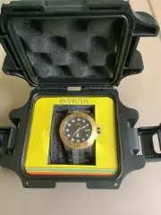 Invicta Automatic Men’s Watch With Black Divers Case