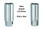 New...Kobalt Standard (SAE) 3/8-in Drive 6-point Spark Plug Socket - Pick a Size