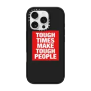 iPhone 16 Pro Impact Case MagSafe Compatible Tough Times iPhone Case by Quotes by Christie