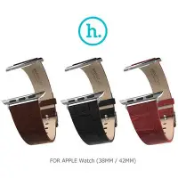在飛比找Yahoo!奇摩拍賣優惠-HOCO Apple Watch 38mm 優尚皮錶帶 - 