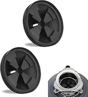 2 Pcs Garbage Disposal Splash Guard Collar Sink Baffle, Kitchen Sink Drain Splash Guard Kitchen Drain Plugs, Removable Sink Baffle Disposer for InSinkErator Evolution Series(3 3/8" in Diameter)