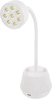 CANIGHT Fashionable Nail Lamp Gooseneck 360° Rotatable Nail Table Light for Gel Nails Safe for Eyes and Skin