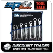 SP Tools 7 Piece Flexhead Imperial Geardrive Wrench Spanner Set Jumbo SP10367