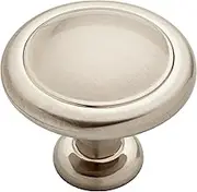 Franklin Brass P35597K-SN-B1, 1-1/4 inch Round Ringed Kitchen Cabinet Drawer Knob, Satin Nickel, 25-Pack,
