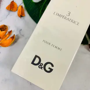 D&G Dolce&Gabbana 3號卓絕情倫 (皇后) 淡香水 100ml / TESTER✰YENGEE✰