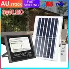 100W 300 LED Solar Street Flood Light Remote Outdoor Garden Security Lamp IP67