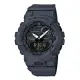 【CASIO 卡西歐】G-SHOCK 運動藍牙雙顯錶 樹脂錶帶 鐵灰 防水200米(GBA-800-8A)