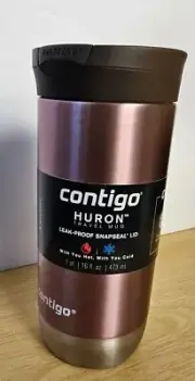 Contigo Huron 2.0 Stainless Steel Travel Mug with SNAPSEAL Lid in Pink 16 fl oz