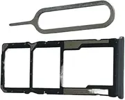 OEM Dual SIM Card Tray SD Card Tray Holder solt+pin Compatible with Xiaomi Redmi Note 9S M2003J6A1G Parts Black