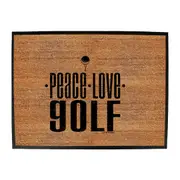 Oob Peace Love Golf - Funny Novelty Doormat Man Cave Floor mat