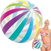 Beach Ball - Colorful Inflatable Ball, Fun Beach Toys for Kids | Giant Inflatable Beach Ball, Interactive Pool Games, Pool Float for Summer Outdoor Water Games Pool Games Activities