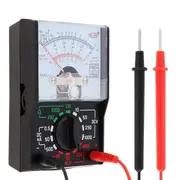 Multimeter, AC/DC Volt 1000V Voltmeter Amp Volt Ohm Voltage Tester Meter with Test Leads and Battery Included As Shown
