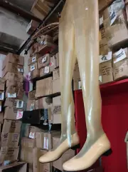 Trousers Boots Latex Rubber Flat Many Colours 41 42 43 44 45 46 47
