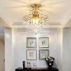 Gold Kitchen Pendant Lights Bedroom Pendant Light Crystal Porch Ceiling Lighting