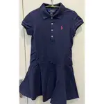 「9.9成新」POLO RALPH LAUREN 素色POLO STYLE 針織洋裝 WITH 荷葉飾下擺