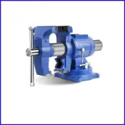 Durable 5-Inch Heavy Duty Bench Vise - 360° Swivel for All Your Clamping Needs