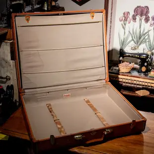 美國古董手提箱samsonite  1950's 復古行李箱 老行李箱 舊手提箱 皮製行李箱 旅行提箱 vintage