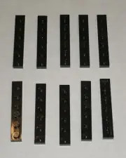 LEGO NEW 1x6 Black Plate (10x) 366626 Brick 3666
