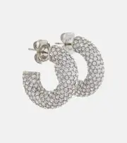 [Amina Muaddi] Amina Muaddi Cameron Mini embellished earrings One Size silver