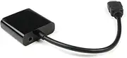 TECHLY Cable Converter Adapter HDMI to VGA with Audio IDATA hdmi-vga2 a – CABLE INTERFACE/Gender Adapter (HDMI, VGA + 3.5 mm, 0.15 m, Black)