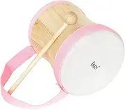JOINPAYA Tambourine Drum Musical Instruments Hand Percussion Instruments Wood Instrument Wood Music Instrument Wooden Instrument Music Instruments for Adults Rhythm Sticks Pink Log
