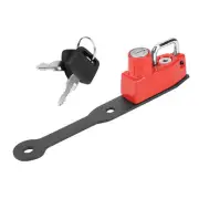 Red Motorcycle Anti Theft Helmet Lock Left Side For CBR400R CBR500R CB500F