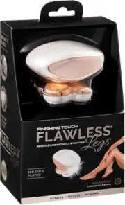 Finishing Touch Flawless Legs Electric Razor – Gold Plated, LED, Rechargeable