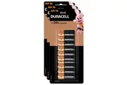 3x 16pc Duracell Coppertop AA Size Alkaline Battery Single Use Batteries