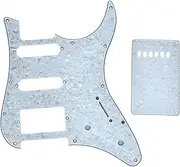 KAISH Guitar HSS Pickguard and Tremolo Cover fits Yamaha PACIFICA Guitar HSS Configuration White Pearl
