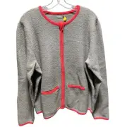 NWT Cabela’s Boiled Wool Gray Full Zip Sweater Size XL