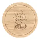 I'm A Manatee Round Chopping Cheese Board Funny